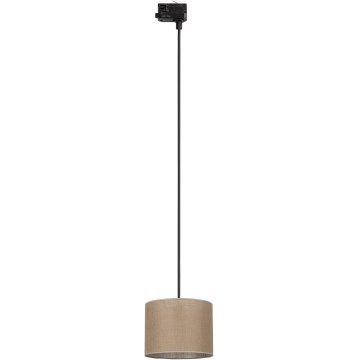Żyrandol na lince do 3-fazowego systemu szynowego TRACER 1xE27/15W/230V śr. 20 cm czarny/brązowy