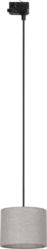 Żyrandol na lince do 3-fazowego systemu szynowego TRACER 1xE27/15W/230V śr. 20 cm czarny/szary