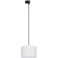 Żyrandol na lince do 3-fazowego systemu szynowego TRACER 1xE27/15W/230V śr. 30 cm czarny/biały
