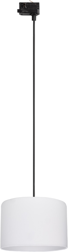 Żyrandol na lince do 3-fazowego systemu szynowego TRACER 1xE27/15W/230V śr. 30 cm czarny/biały