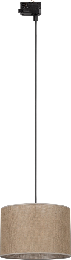 Żyrandol na lince do 3-fazowego systemu szynowego TRACER 1xE27/15W/230V śr. 30 cm czarny/brązowy