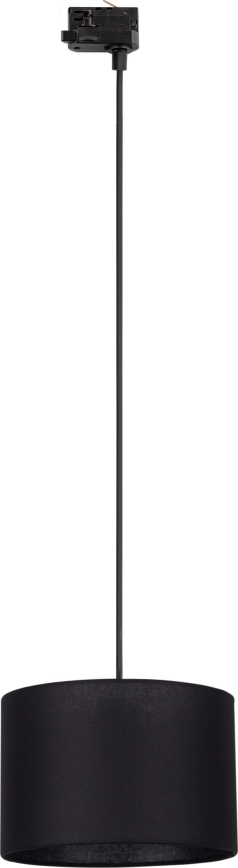 Żyrandol na lince do 3-fazowego systemu szynowego TRACER 1xE27/15W/230V śr. 30 cm czarny