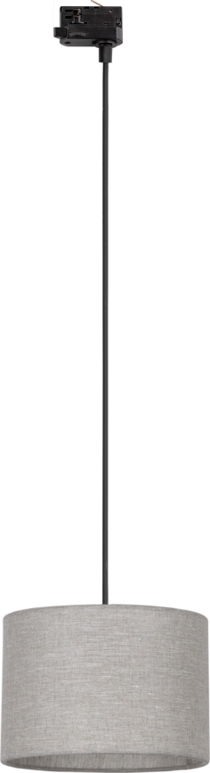 Żyrandol na lince do 3-fazowego systemu szynowego TRACER 1xE27/15W/230V śr. 30 cm czarny/szary