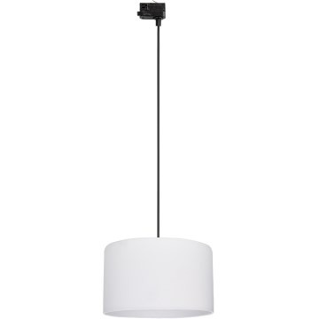 Żyrandol na lince do 3-fazowego systemu szynowego TRACER 1xE27/15W/230V śr. 38 cm czarny/biały