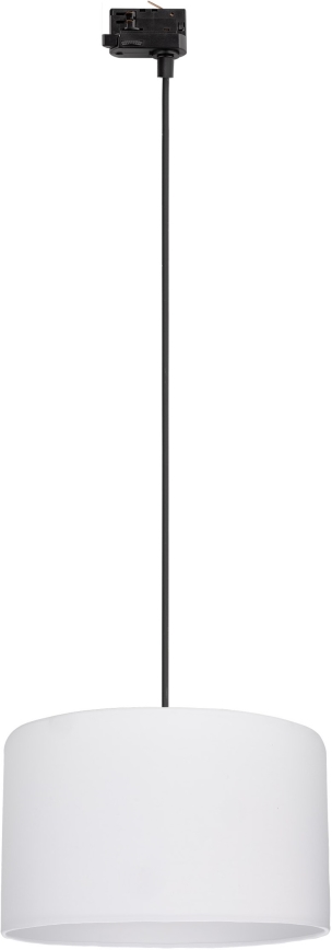 Żyrandol na lince do 3-fazowego systemu szynowego TRACER 1xE27/15W/230V śr. 38 cm czarny/biały