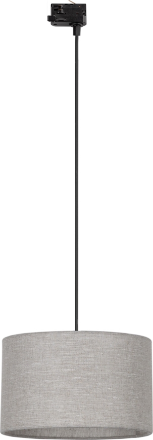 Żyrandol na lince do 3-fazowego systemu szynowego TRACER 1xE27/15W/230V śr. 38 cm czarny/szary