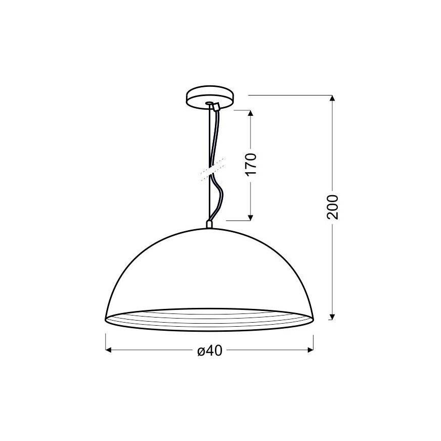 Żyrandol na lince DORADA 1xE27/60W/230V chrom