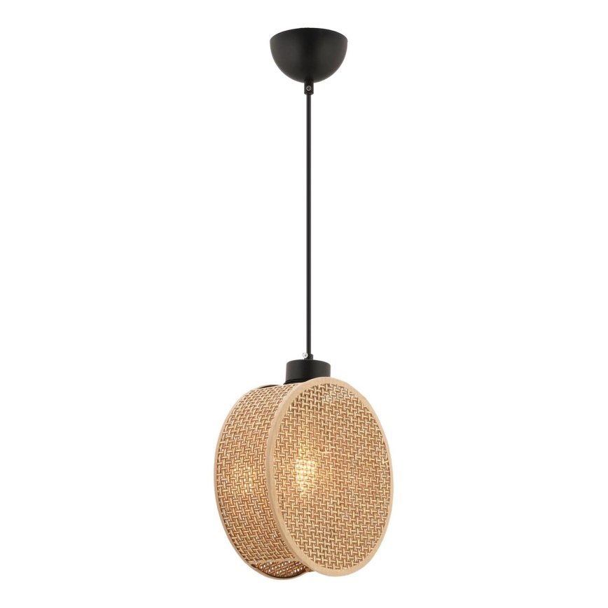 Žyrandol na lince DRUM 1xE27/60W/230V brązowy