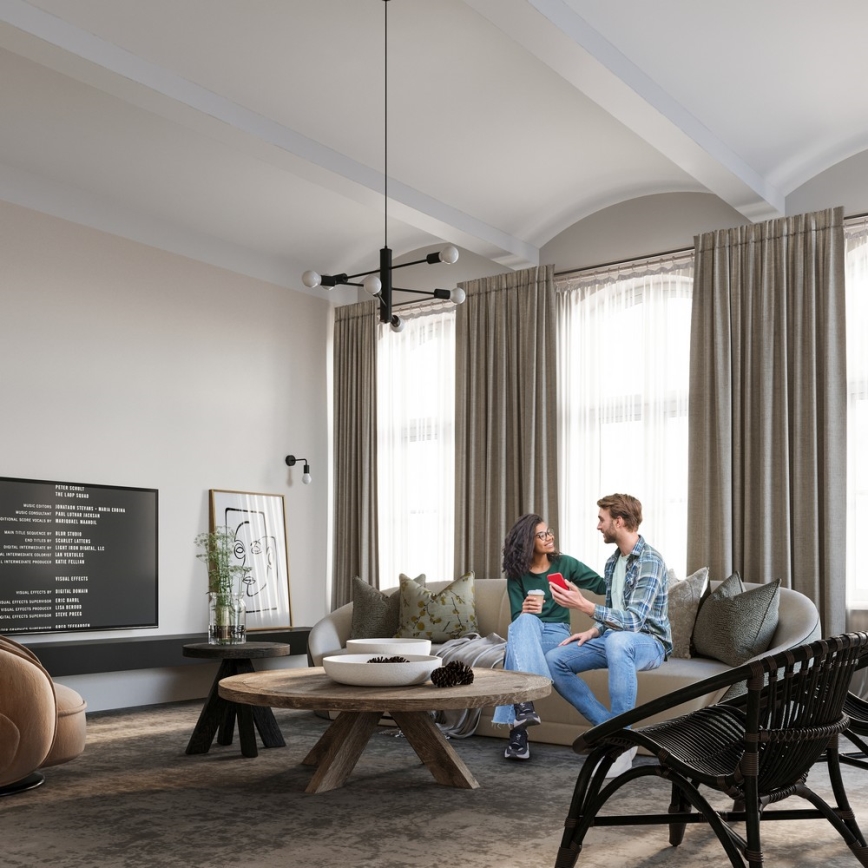 Żyrandol na lince DUOMO 3M 3xE27/60W/230V czarny