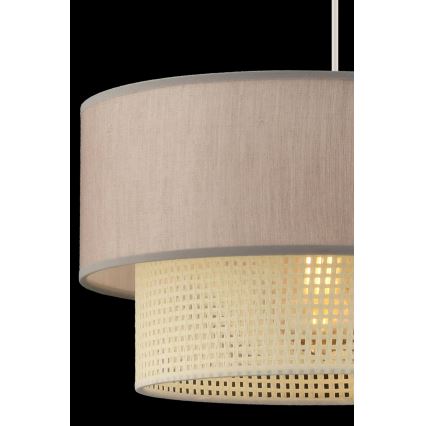 Żyrandol na lince ECHO 1xE27/60W/230V beżowy/kremowy