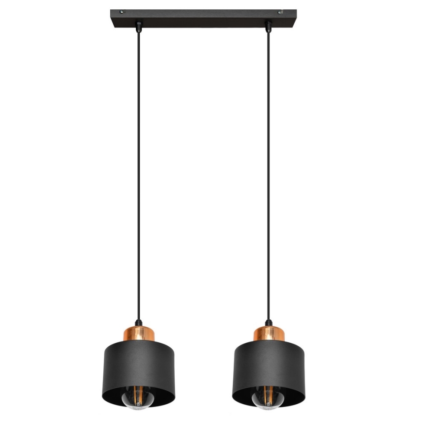 Żyrandol na lince EDISON 2xE27/15W/230V