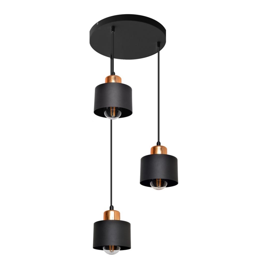Żyrandol na lince EDISON 3xE27/15W/230V
