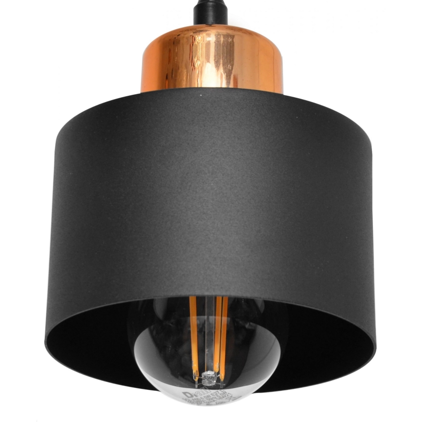 Żyrandol na lince EDISON 3xE27/15W/230V