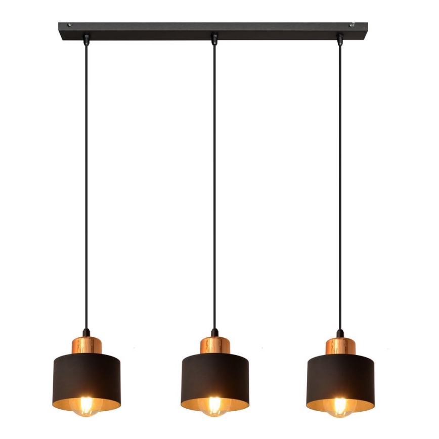 Żyrandol na lince EDISON 3xE27/15W/230V