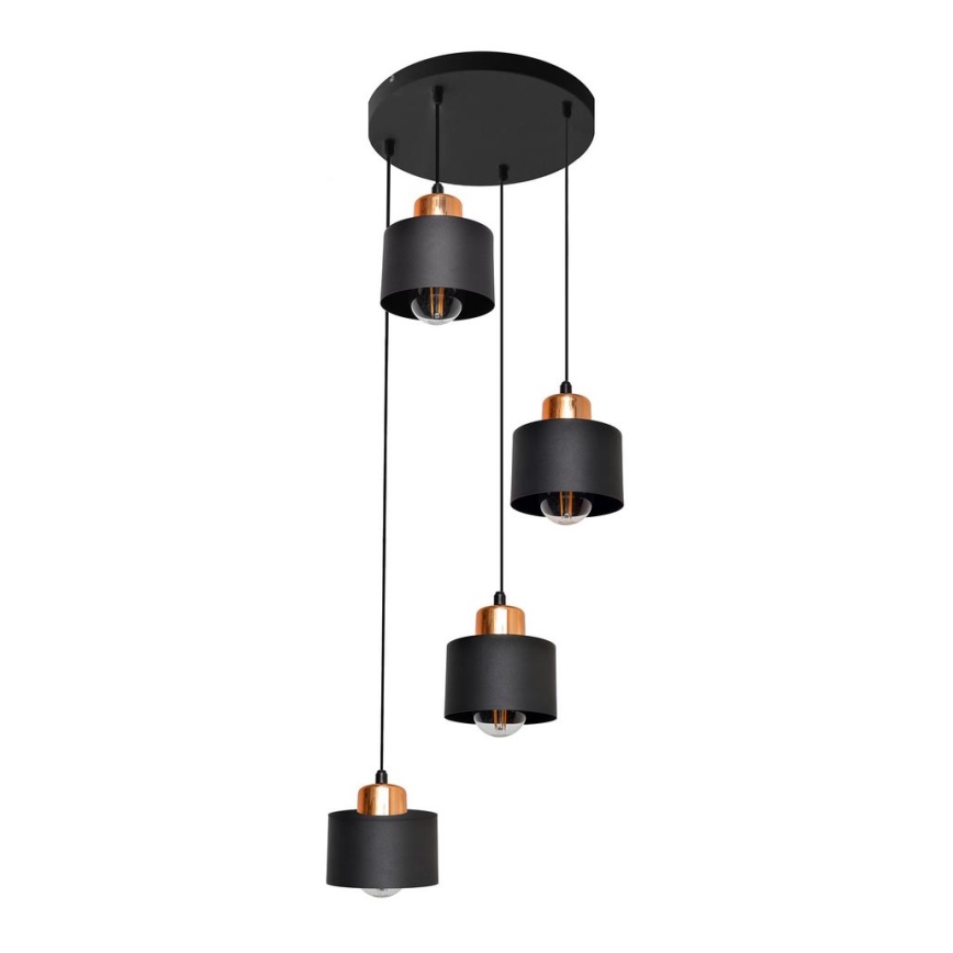Żyrandol na lince EDISON 4xE27/15W/230V