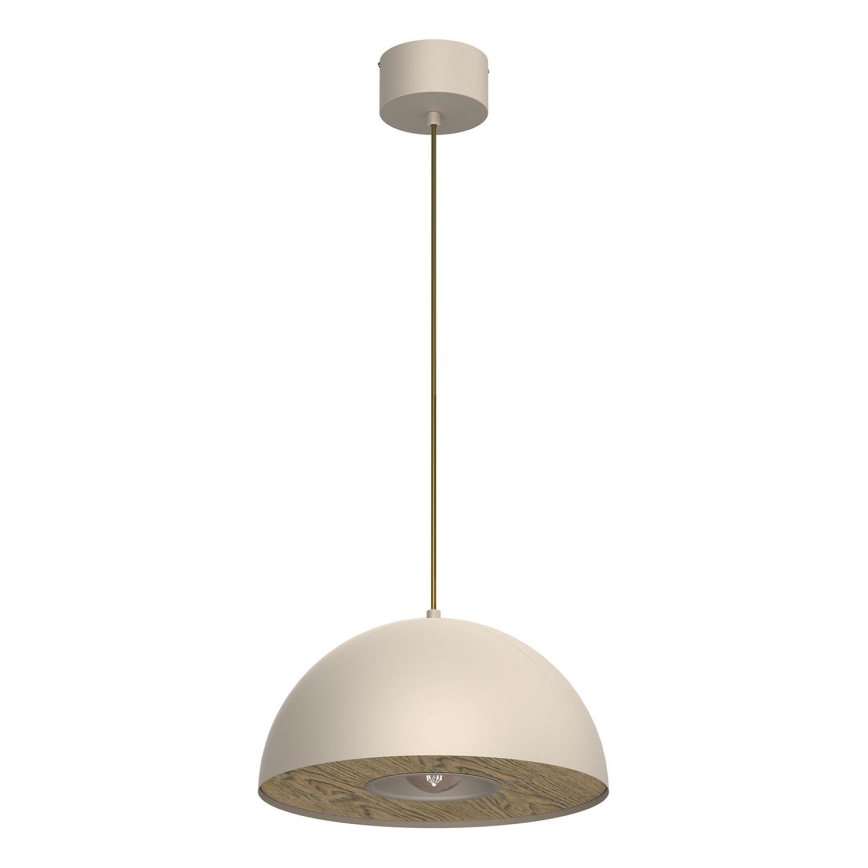 Żyrandol na lince ELGUND 1xE27/15W/230V śr. 35 cm beżowy