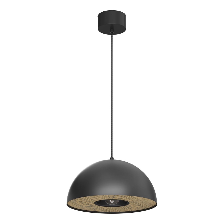 Żyrandol na lince ELGUND 1xE27/15W/230V śr. 35 cm czarny