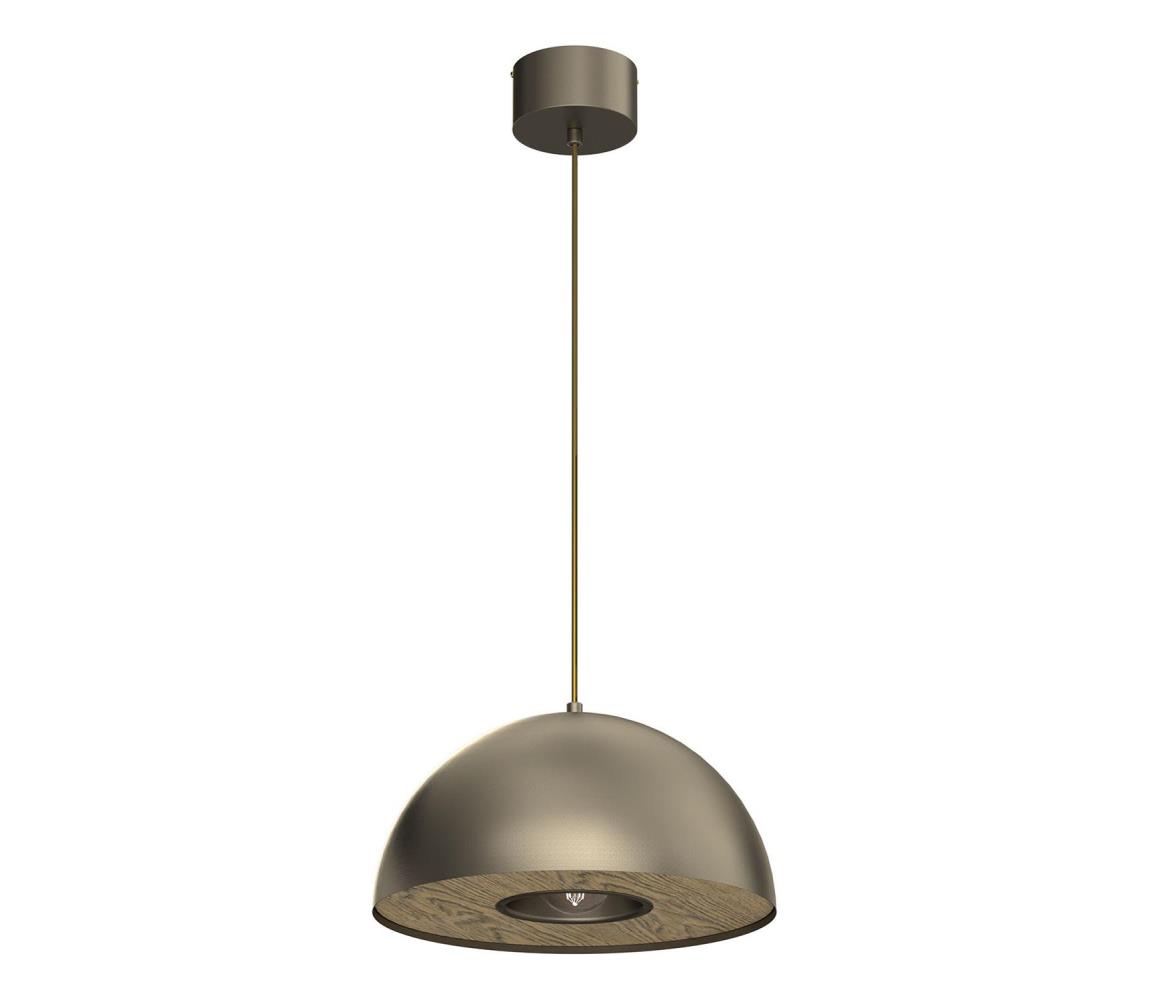 Żyrandol na lince ELGUND 1xE27/15W/230V śr. 35 cm mosiądz