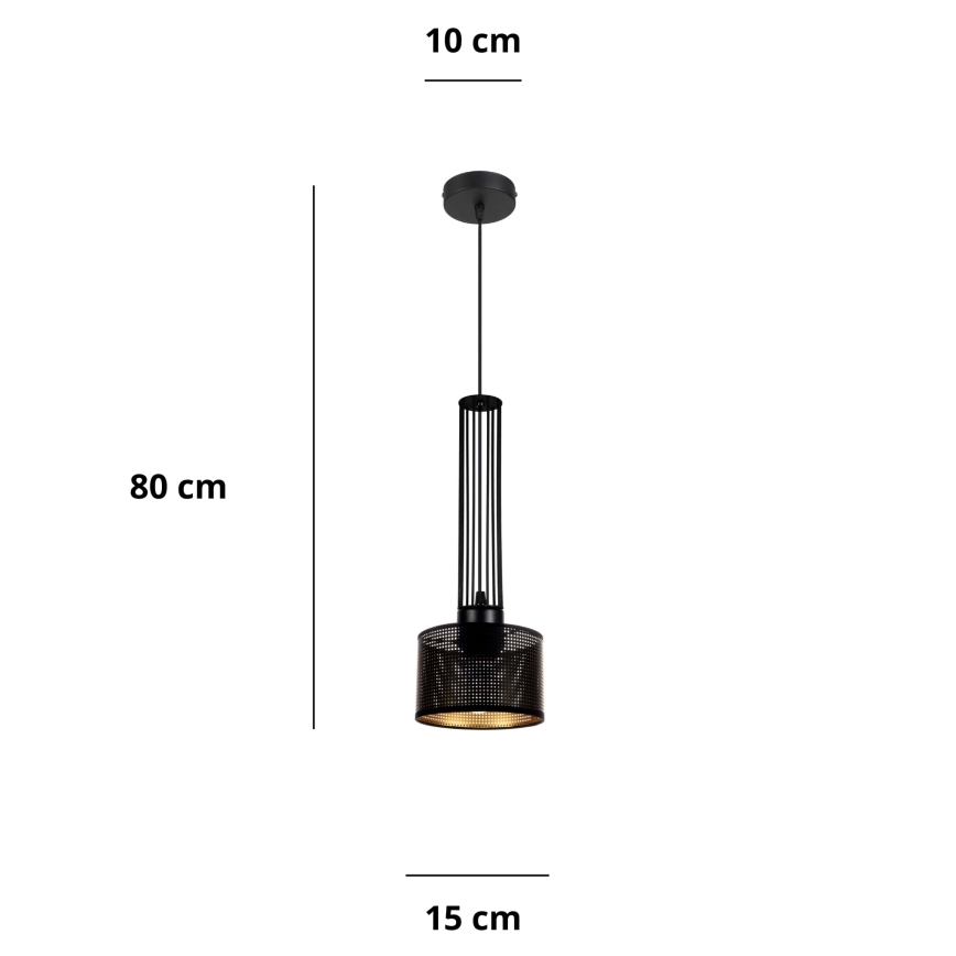 Żyrandol na lince ELIS 1xE27/60W/230V śr. 15 cm