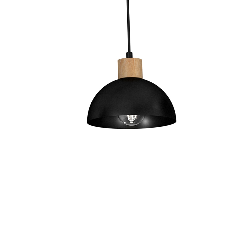 Żyrandol na lince ERIK 3xE27/60W/230V beżowy/czarny
