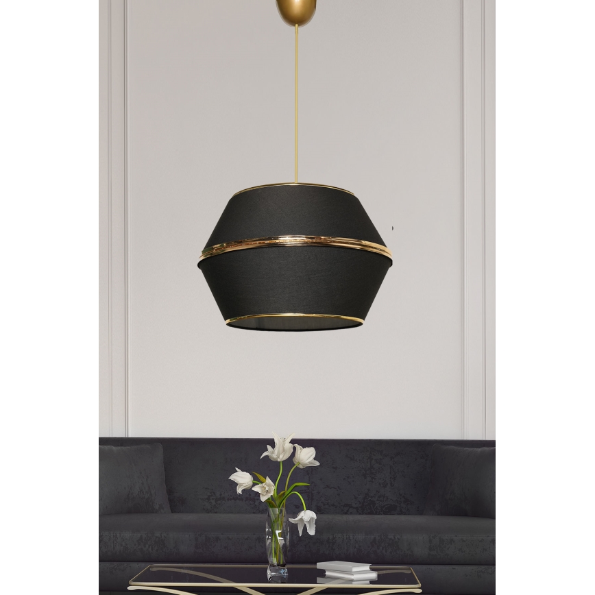 Żyrandol na lince ESCAPE 1xE27/60W/230V czarny