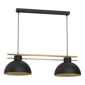 Żyrandol na lince ESTATE 2xE27/15W/230V czarny