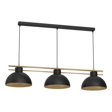 Żyrandol na lince ESTATE 3xE27/15W/230V czarny
