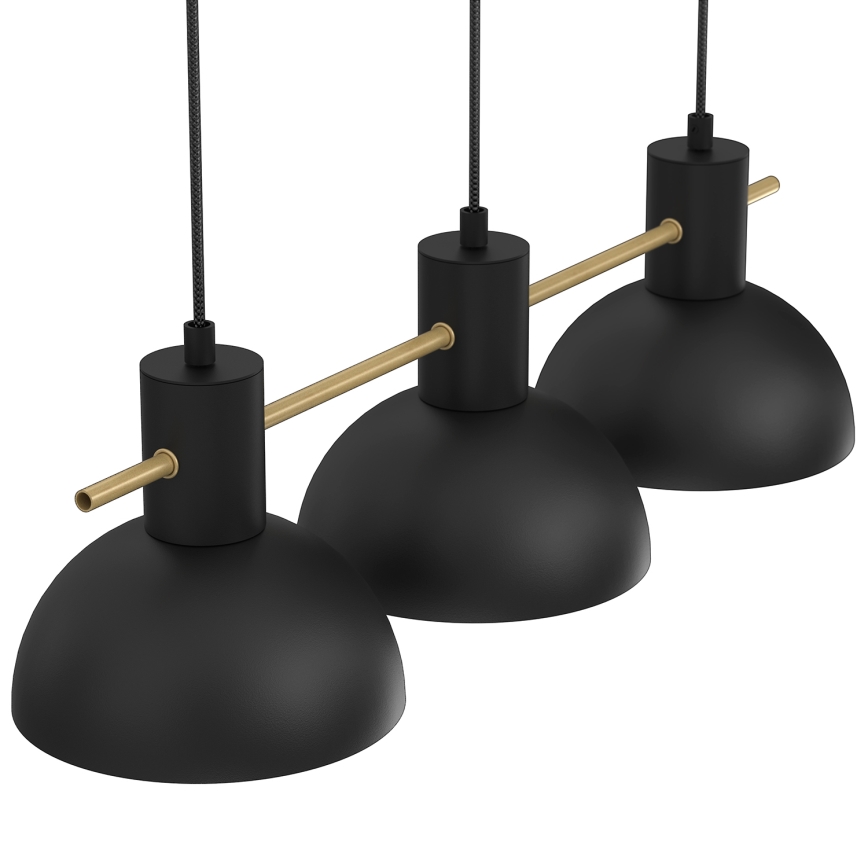 Żyrandol na lince ESTATE MINI 3xE27/15W/230V czarny