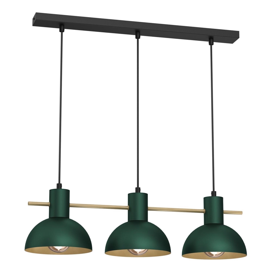 Żyrandol na lince ESTATE MINI 3xE27/15W/230V zielony