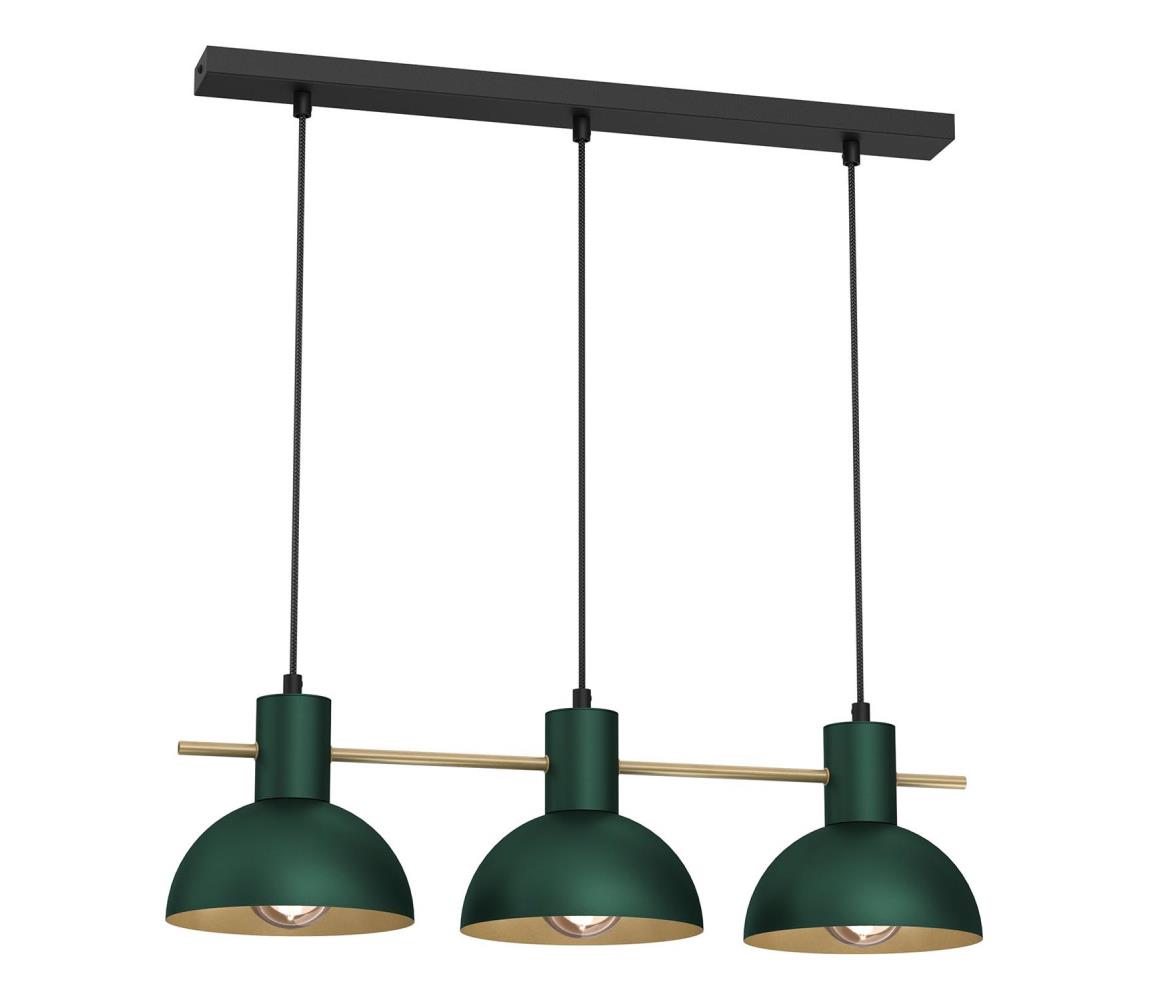 Żyrandol na lince ESTATE MINI 3xE27/15W/230V zielony