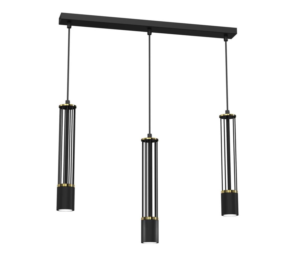 Żyrandol na lince ESTILO 3xGU10/40W/230V czarny
