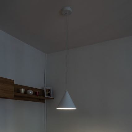 Žyrandol na lince ETNA 1xE27/15W/230V śr. 18,5 cm biały
