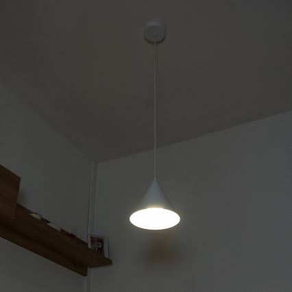 Žyrandol na lince ETNA 1xE27/15W/230V śr. 18,5 cm biały