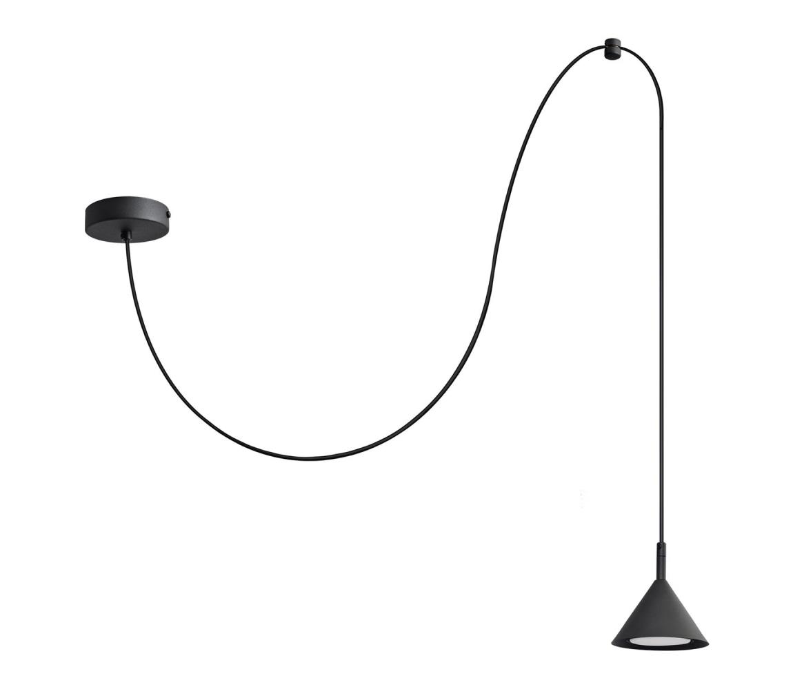 Żyrandol na lince ETNA LONG 1xGX53/15W/230V czarny