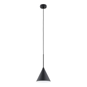Żyrandol na lince FABO 1xE27/15W/230V czarny