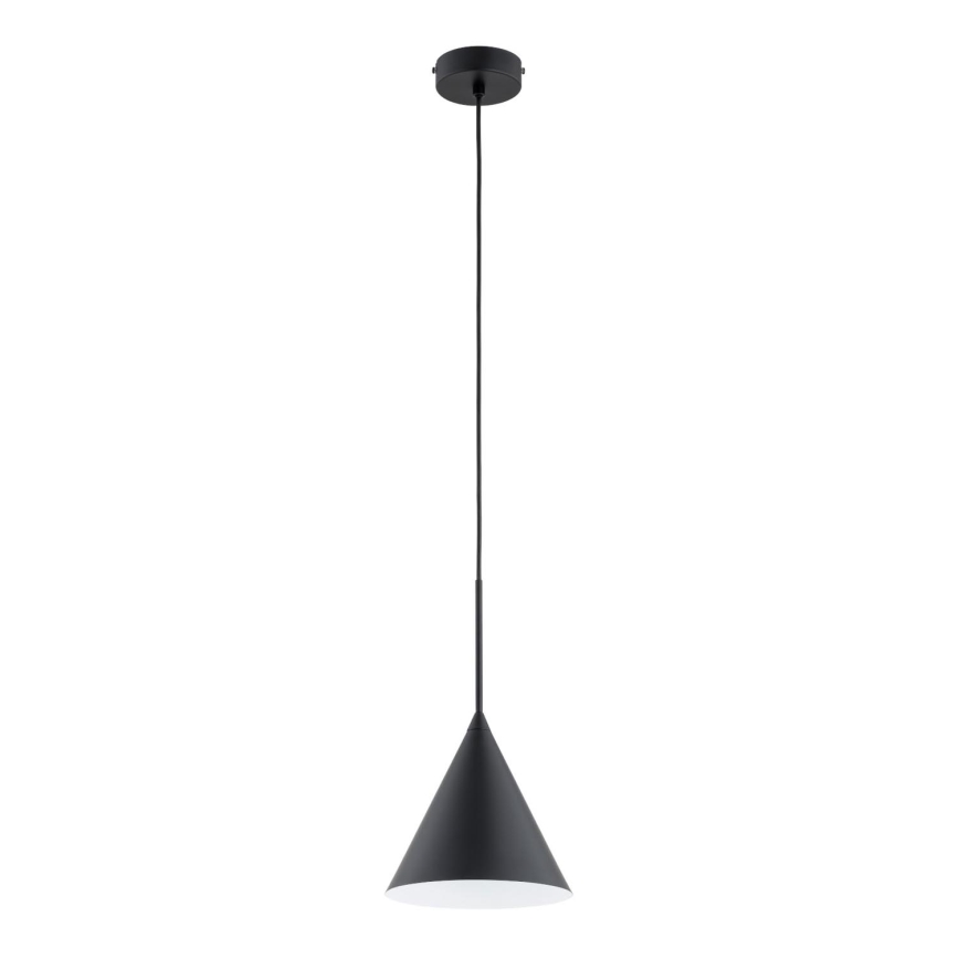 Żyrandol na lince FABO 1xE27/15W/230V czarny