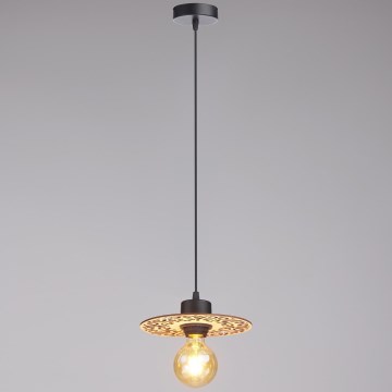 Żyrandol na lince FALCO 1xE27/60W/230V śr. 20 cm beżowy