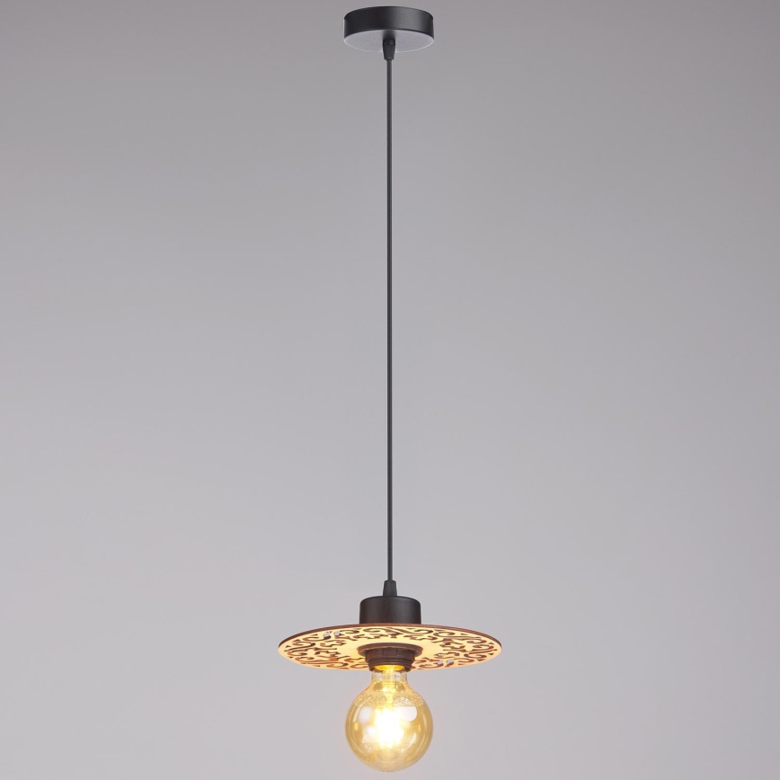 Żyrandol na lince FALCO 1xE27/60W/230V śr. 20 cm beżowy