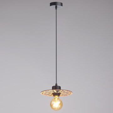 Żyrandol na lince FALCO 1xE27/60W/230V śr. 20 cm beżowy