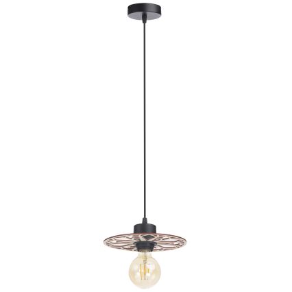 Żyrandol na lince FALCO 1xE27/60W/230V śr. 20 cm beżowy