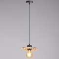 Żyrandol na lince FALCO 1xE27/60W/230V śr. 20 cm beżowy