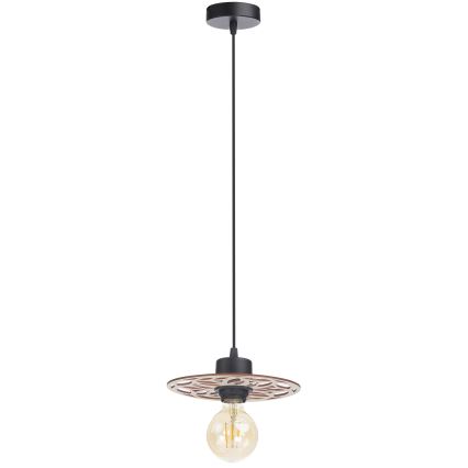 Żyrandol na lince FALCO 1xE27/60W/230V śr. 20 cm beżowy