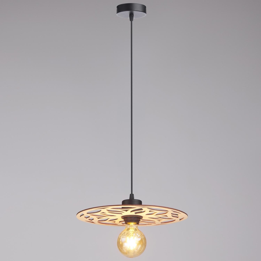 Żyrandol na lince FALCO 1xE27/60W/230V śr. 30 cm beżowy