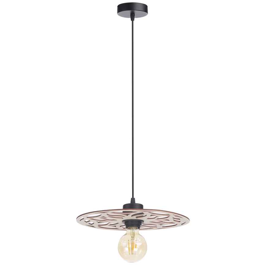 Żyrandol na lince FALCO 1xE27/60W/230V śr. 30 cm beżowy