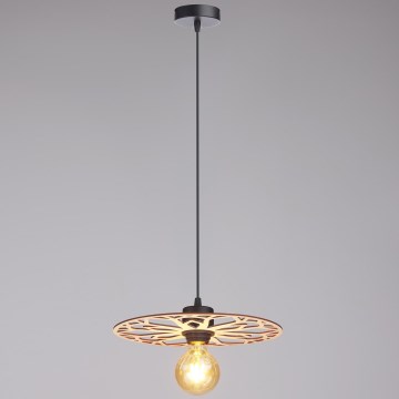 Żyrandol na lince FALCO 1xE27/60W/230V śr. 30 cm beżowy