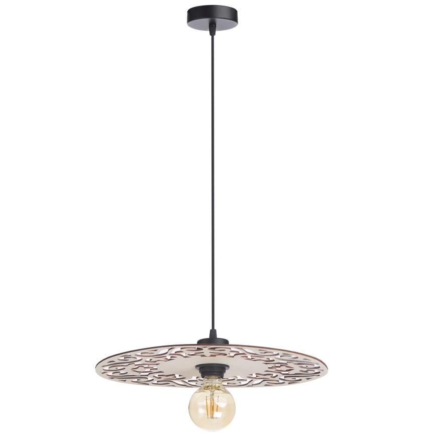 Żyrandol na lince FALCO 1xE27/60W/230V śr. 40 cm beżowy
