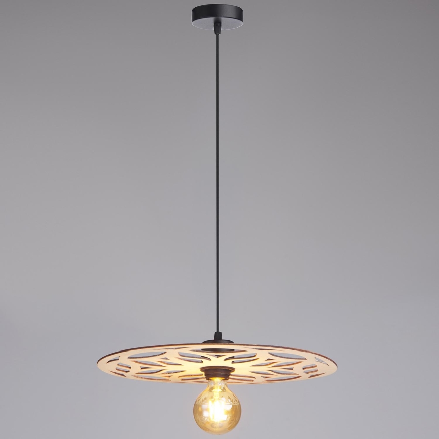 Żyrandol na lince FALCO 1xE27/60W/230V śr. 40 cm beżowy
