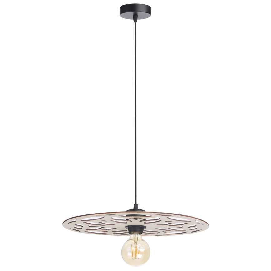 Żyrandol na lince FALCO 1xE27/60W/230V śr. 40 cm beżowy