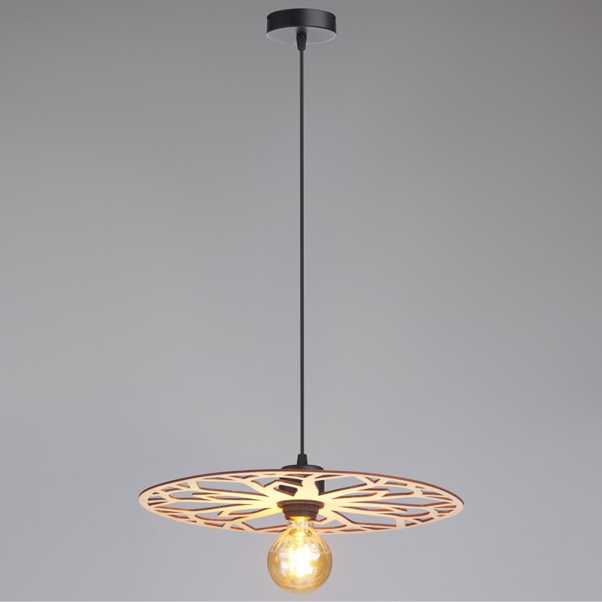 Żyrandol na lince FALCO 1xE27/60W/230V śr. 40 cm beżowy