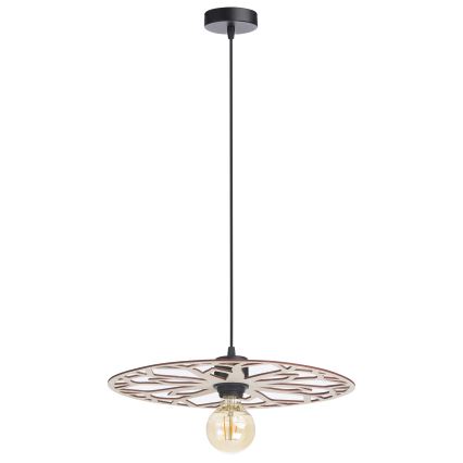 Żyrandol na lince FALCO 1xE27/60W/230V śr. 40 cm beżowy